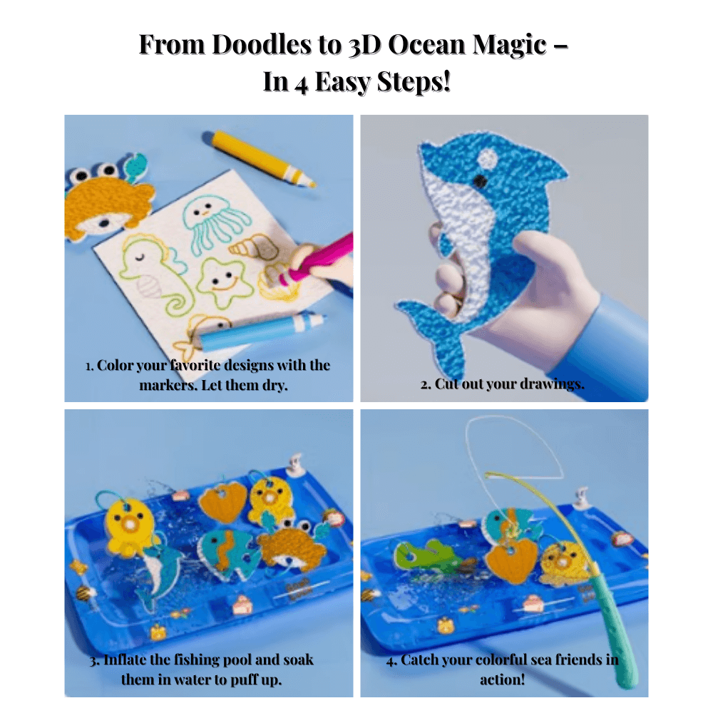 AquaJoy™ Ocean Magic Art & Fishing Play Set