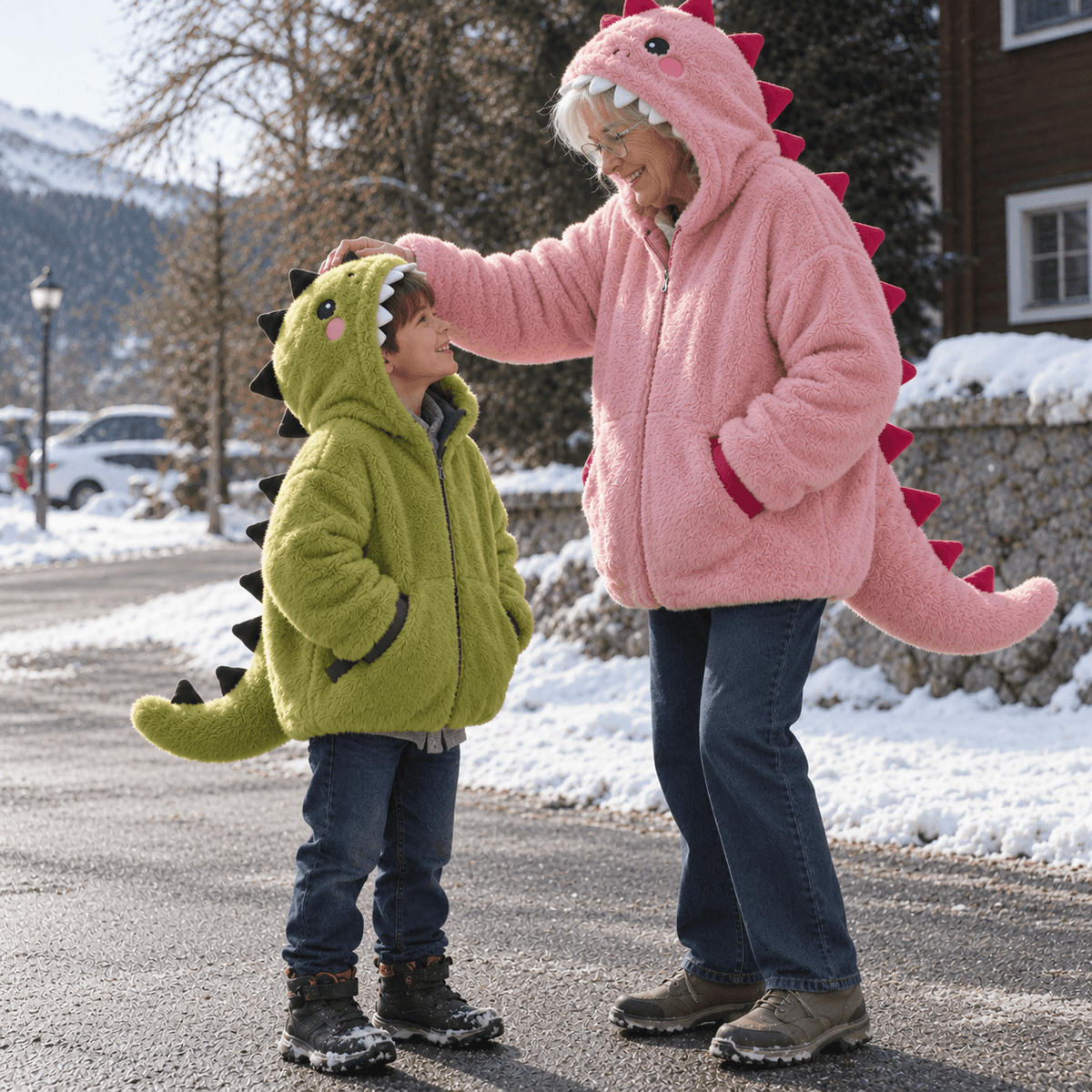 CozySaurus™ 3D Plush Dino Jacket