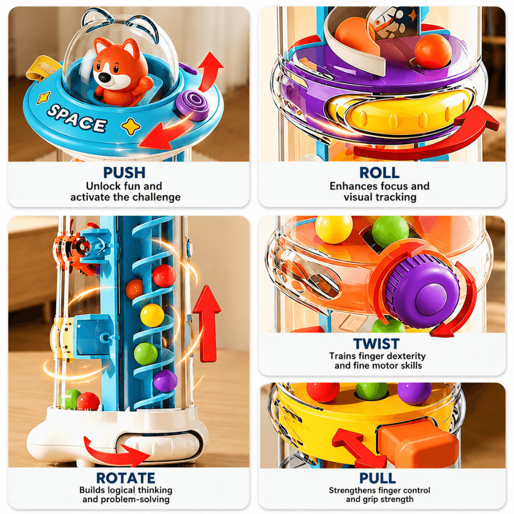 OrbitTrail™ Montessori Challenge Tower